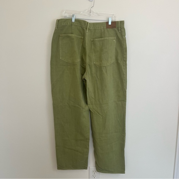 Madewell Green High-Waisted Baggy Jeans Size 33 - Picture 6 of 11